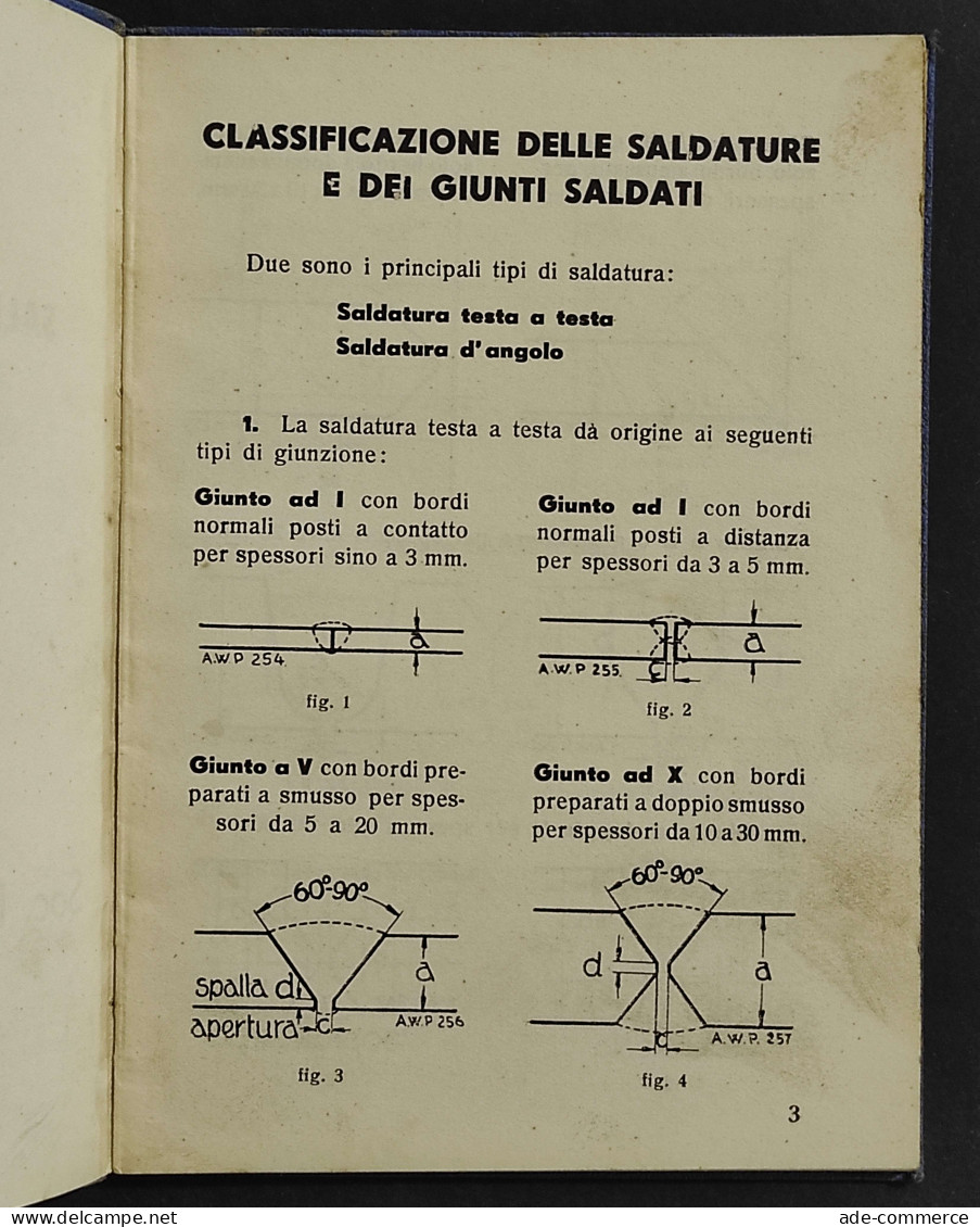 Appunti Di Saldatura Elettrica - Soc. Elettrodi A.W.P. - Mathematik Und Physik