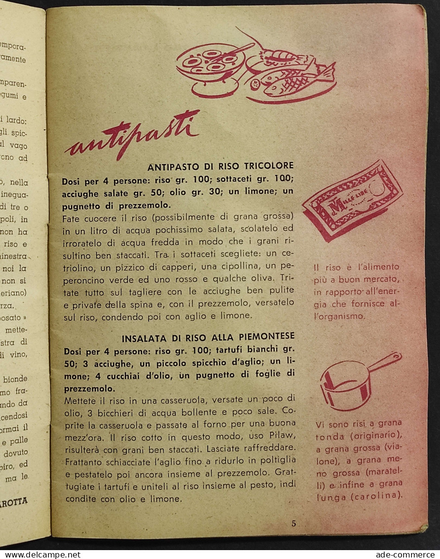 Sai Cucinare Il Riso? - 60 Ricette Per Cucinare Il Riso - 1953 - House & Kitchen