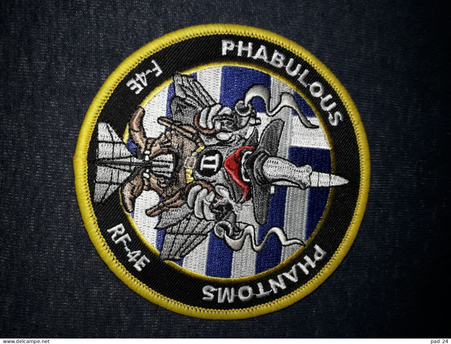 Official Patch  GREEK AIRFORCE PHANTOM PHABULOUS F-4E - RF-4E PATCH - Aviazione