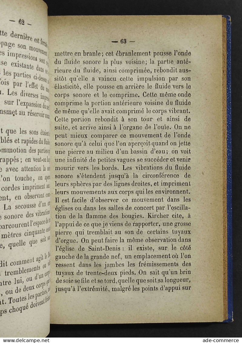 Les Phenomenes De La Musique - Marquis Pontecoulant - Ed. Lacroix - 1868 - Libri Antichi