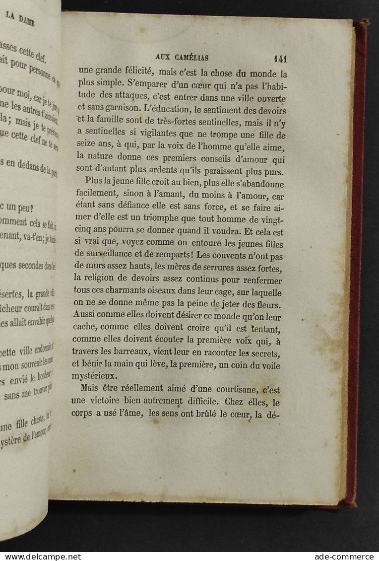 La Dame Aux Camelias - A. Dumas Fils - Ed. Michel Levy Freres - 1858 - Libri Antichi