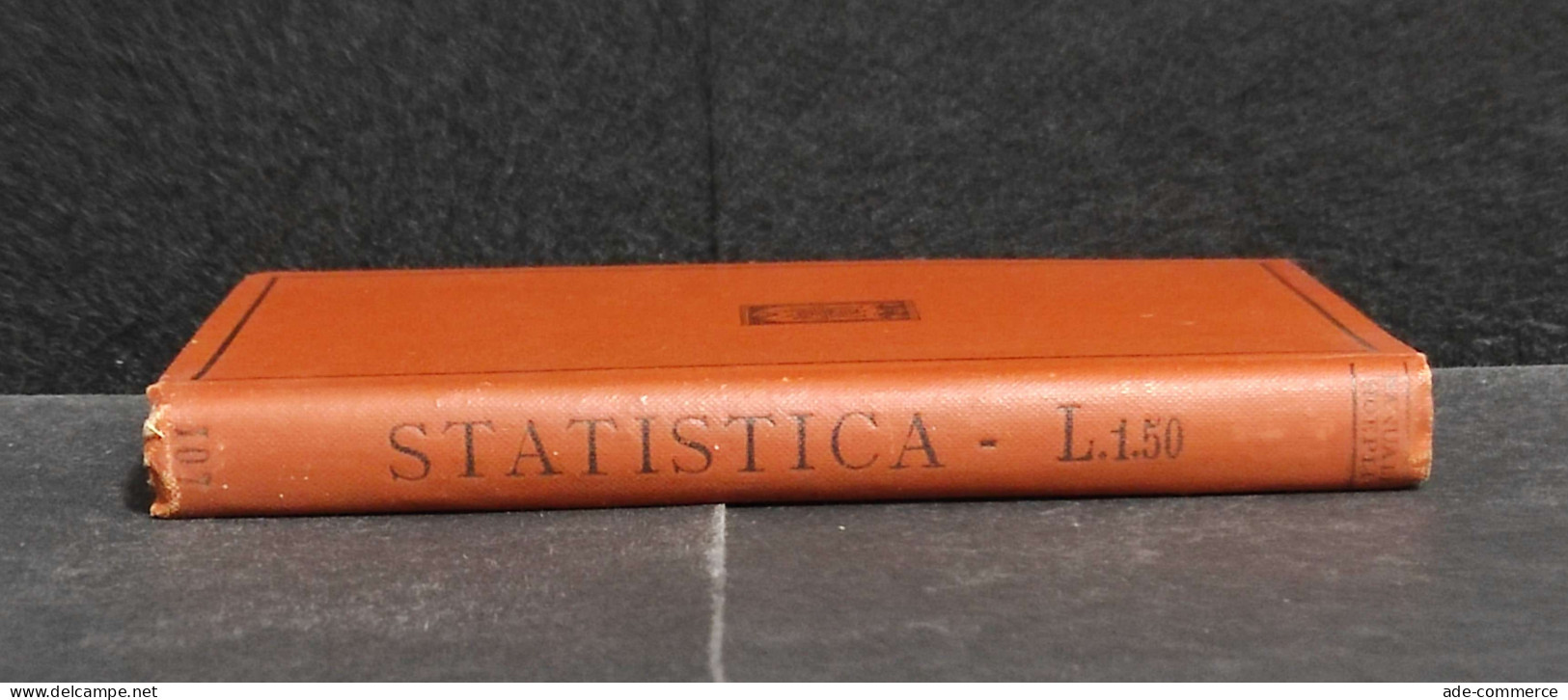 Statistica - F. Virgilii - Ed. Hoepli - 1914 - Handbücher Für Sammler