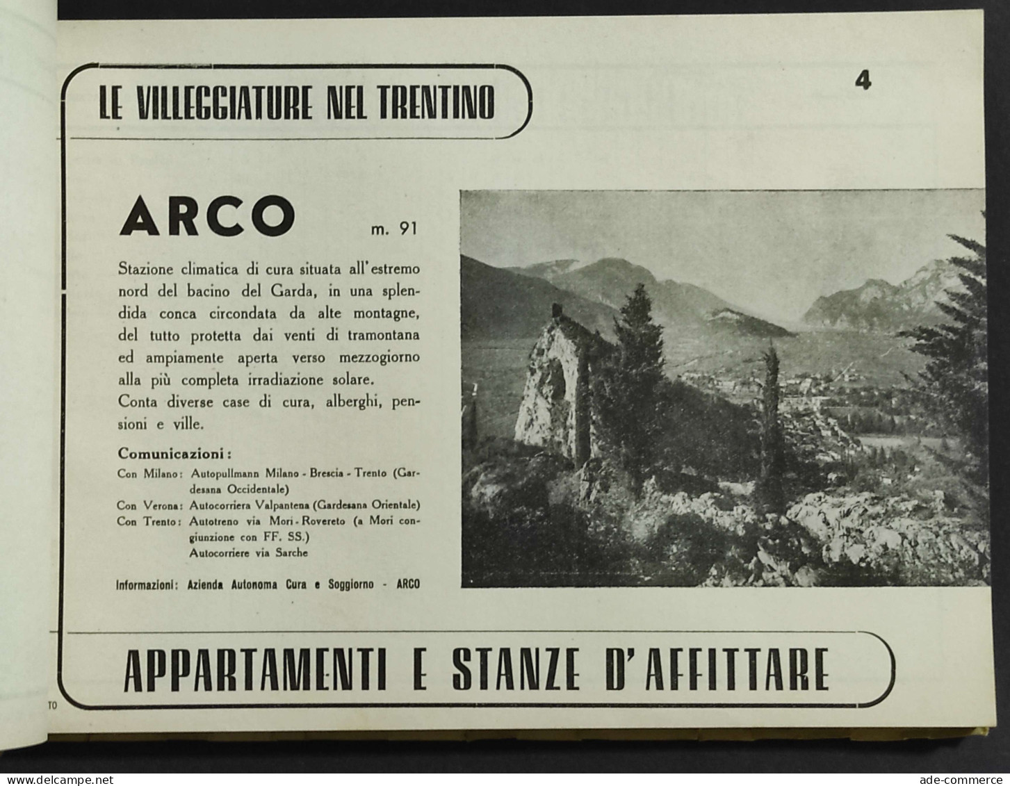 Villeggiature Nel Trentino - Dolomiti - Stagione Estiva 1952 - Toerisme, Reizen