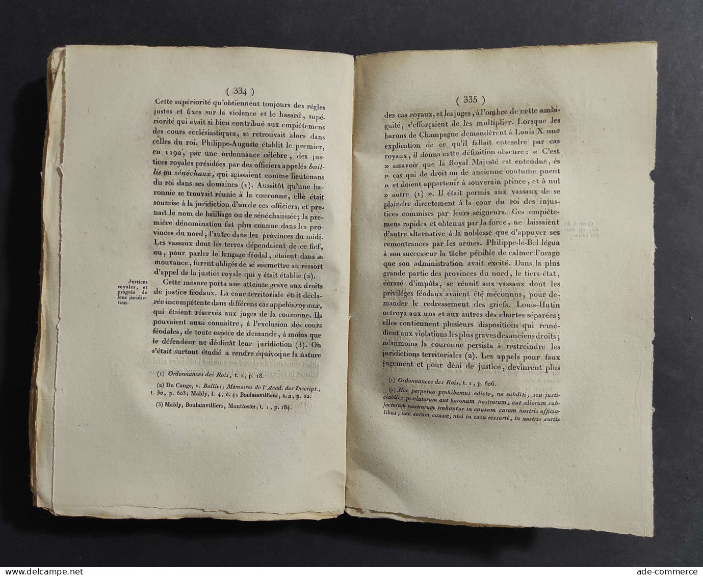 L'Europe Au Moyen Age - M. H. Hallam - Ed. Chez Furne - 1828 - 4 Vol. - Libri Antichi