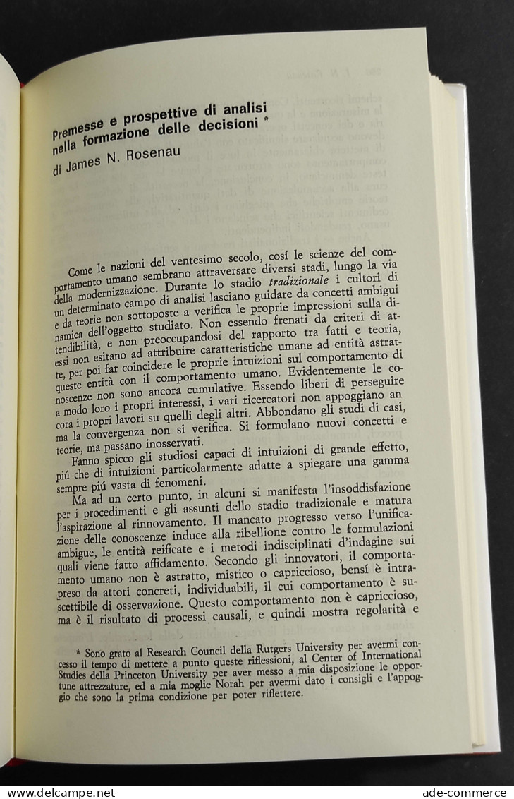 Teorie E Metodi In Scienza Politica - J. C. Charlesworth - Ed. Il Mulino - 1971 - Société, Politique, économie