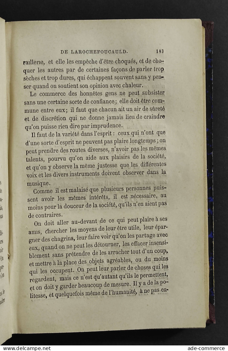 Reflexion De La Rochefoucauld - M. Sainte-Beuve - Ed. Garnier Freres - Libri Antichi