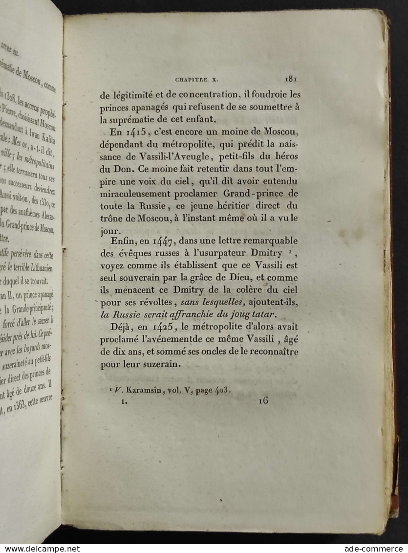 Historie De Russie Et De Pierre Le-Grand - Ed. Le Charlier - 1829 - 2 Vol. - Libri Antichi