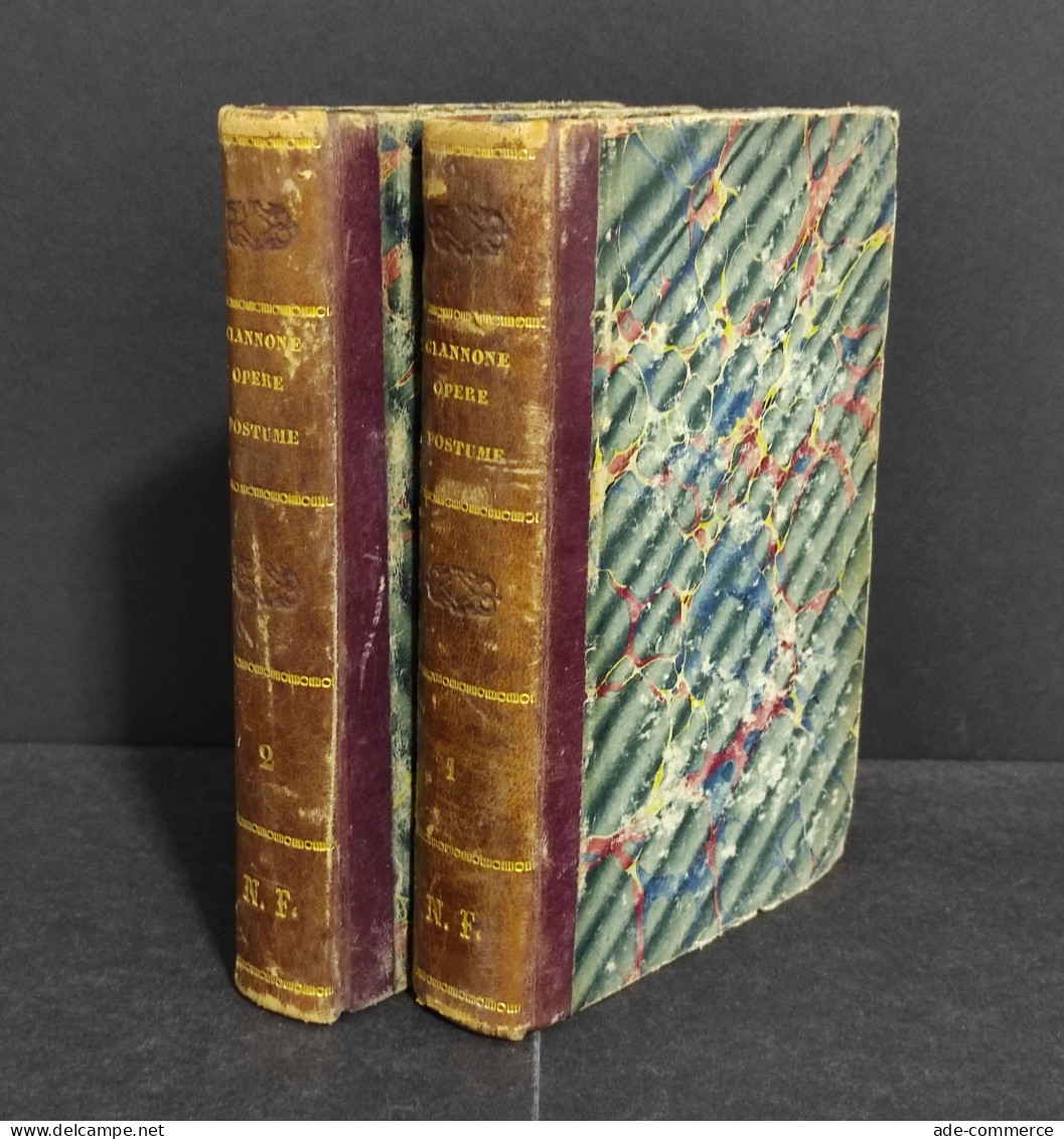 Opere Postume Di Pietro Giannone - Ed. M. Lombardi - 1866 - 2 Vol. - Libri Antichi
