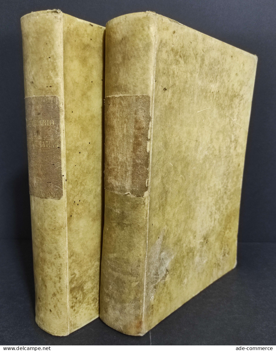 Lexicon Latini Italique Sermonis - Vocabolario Italiano-Latino - 1851/53 - 2 Vol. - Libri Antichi