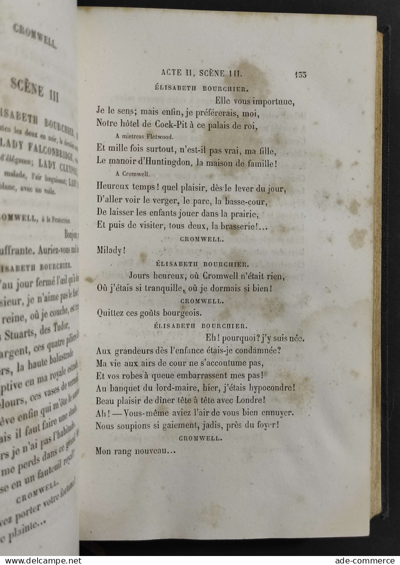 Oeuvres Completes De Victor Hugo - Drame - Ed. Houssiaux - 1864 - 4 Vol. - Libri Antichi