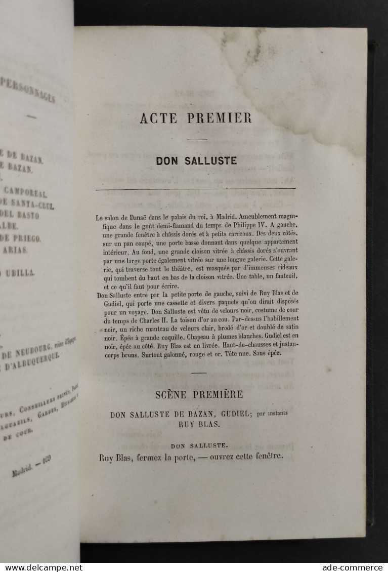 Oeuvres Completes de Victor Hugo - Drame - Ed. Houssiaux - 1864 - 4 Vol.