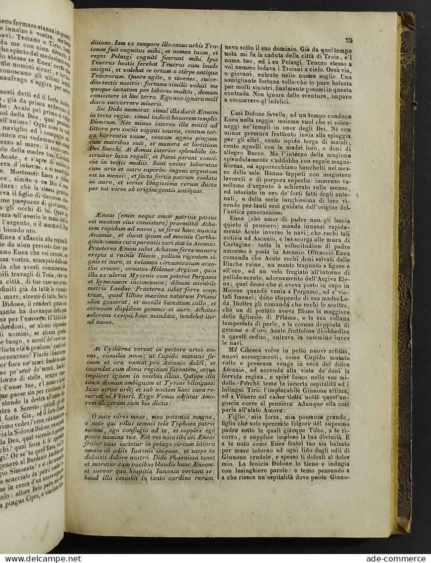 Le Opere Di Virgilio Volgarizzate Dal Prof. C. Baggiolini - 1841 - Libri Antichi