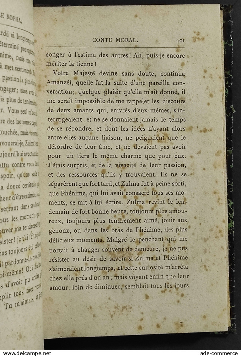 Ouvres De Crebillon - Le Sopha Conte Moral - Ed. De Rozez - 1881 - Libri Antichi