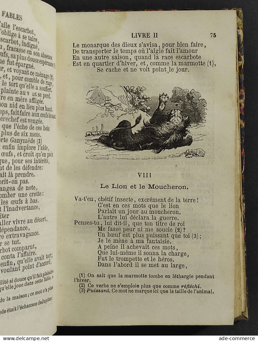 Fables De La Fontaine - Ed. Alfred Mame - 1885 - Libri Antichi