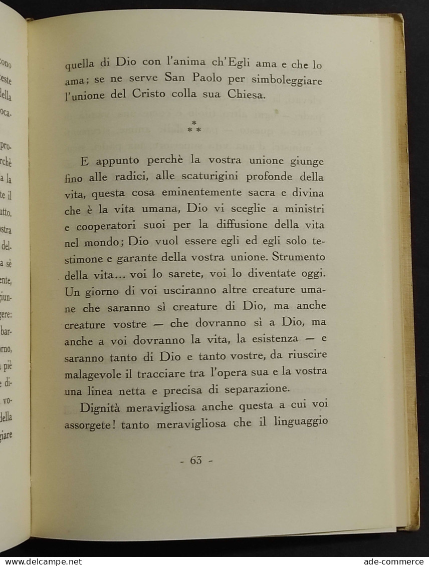 Nuptialia Christiana (Nozze Cristiane) - G. Semeria - Ed. Pro Familia - 1931 - Religión