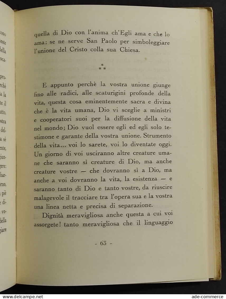 Nuptialia Christiana (Nozze Cristiane) - G. Semeria - Ed. Pro Familia - 1931 - Religion