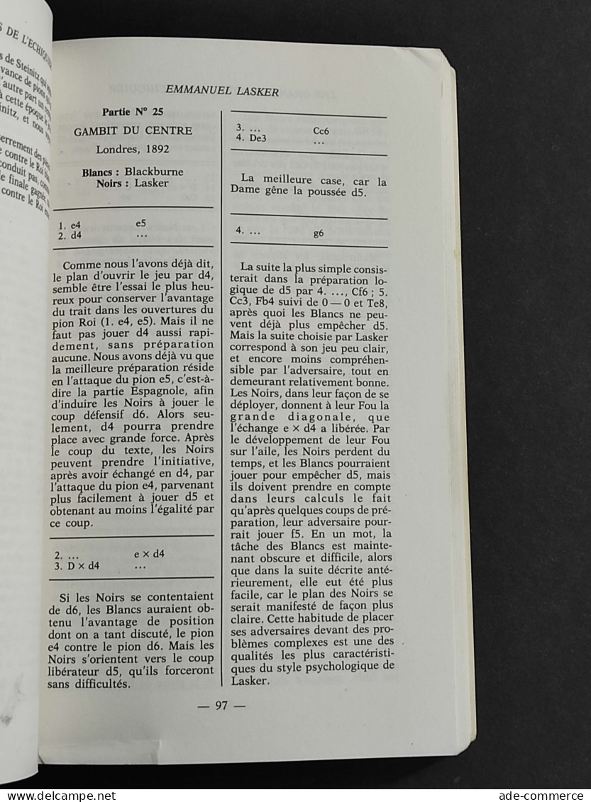 Les Grands Maitres De L'Echiquier - R. Reti - Ed. Garnier - 1982 - Ohne Zuordnung