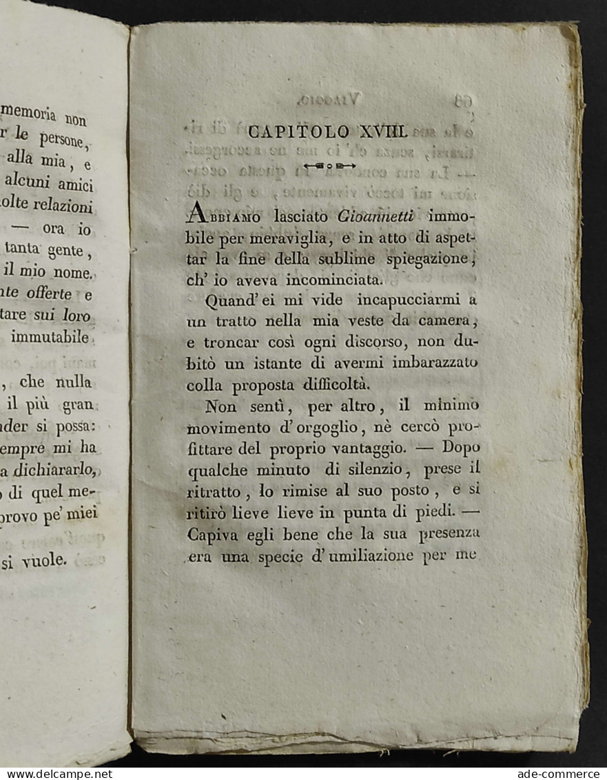 Viaggio Intorno Alla Mia Camera - Tip. Manini - 1824 - Libri Antichi