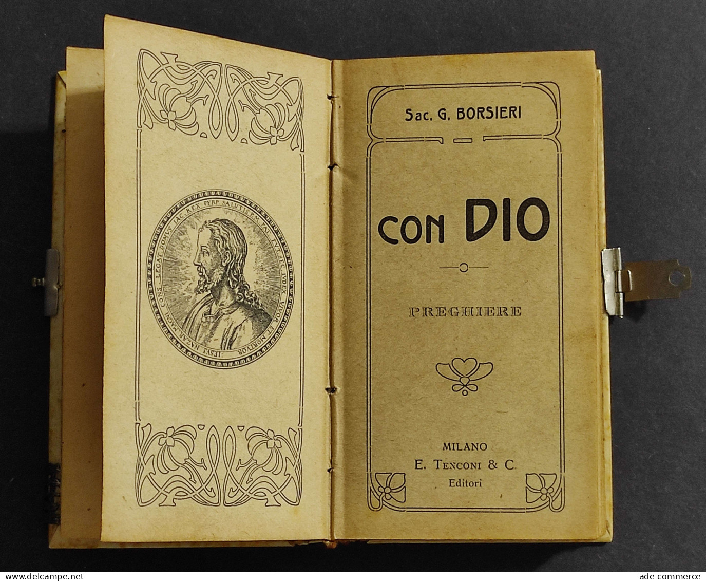 Ricordo Della I Comunione - Con Dio - G. Borsieri - Ed. E. Tenconi - 1908 - Religión