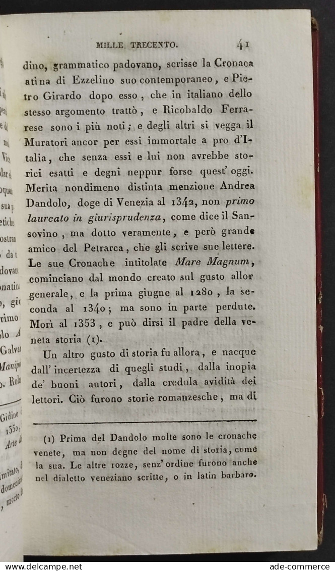 Del Risorgimento d'Italia dopo il Mille - S. Bettinelli - Ed. Cavalletti - 1819/20 - 4 Vol.