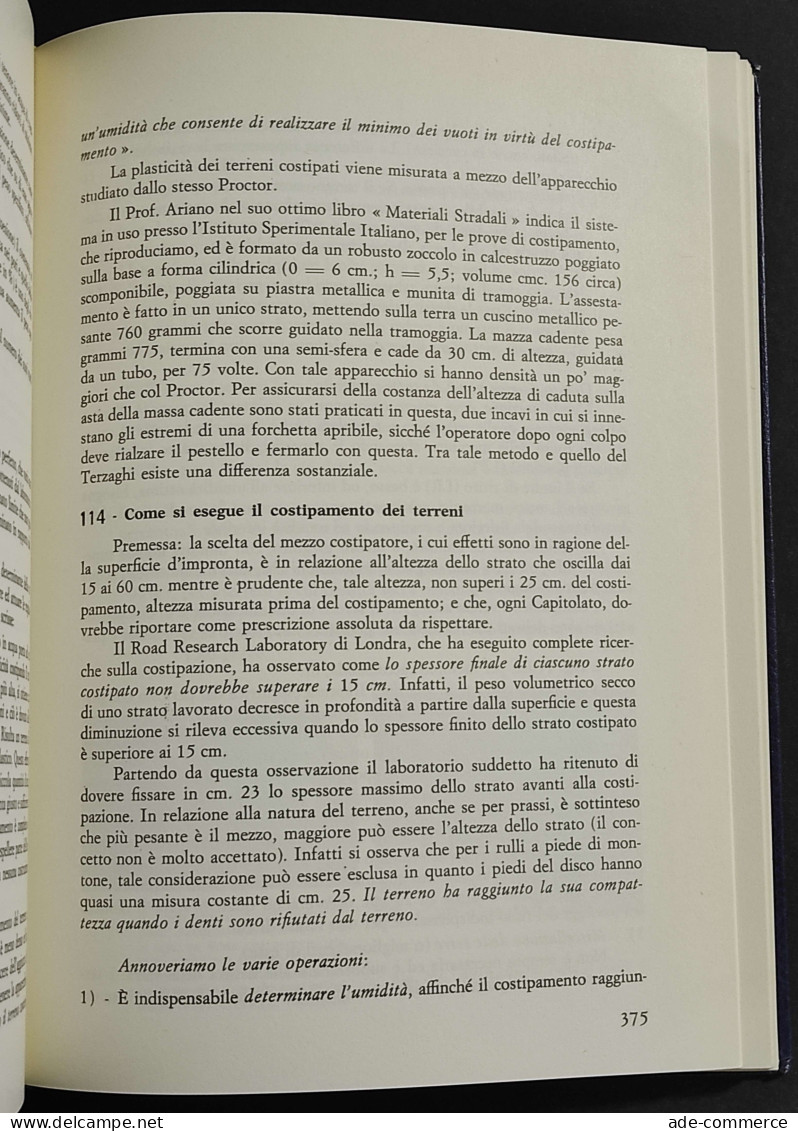 Le Frane - Studio Dell'Azione Dell'Acqua - F. Perulli - Ed. Centonze - 1978 - Matemáticas Y Física