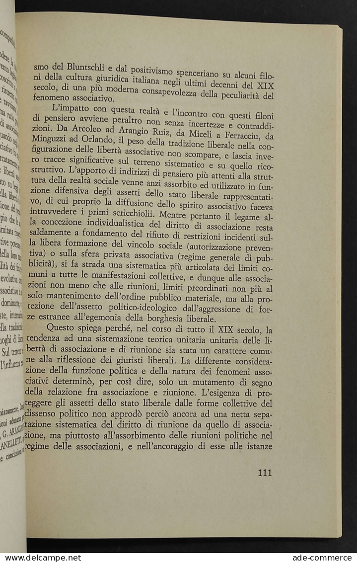 Le Libertà Associative Nella Costituzione - P. Ridola - 1983 - Society, Politics & Economy