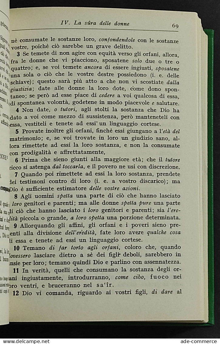 Il Corano - L. Bonelli - Ed. Manuali Hoepli - 1972 - Manuels Pour Collectionneurs