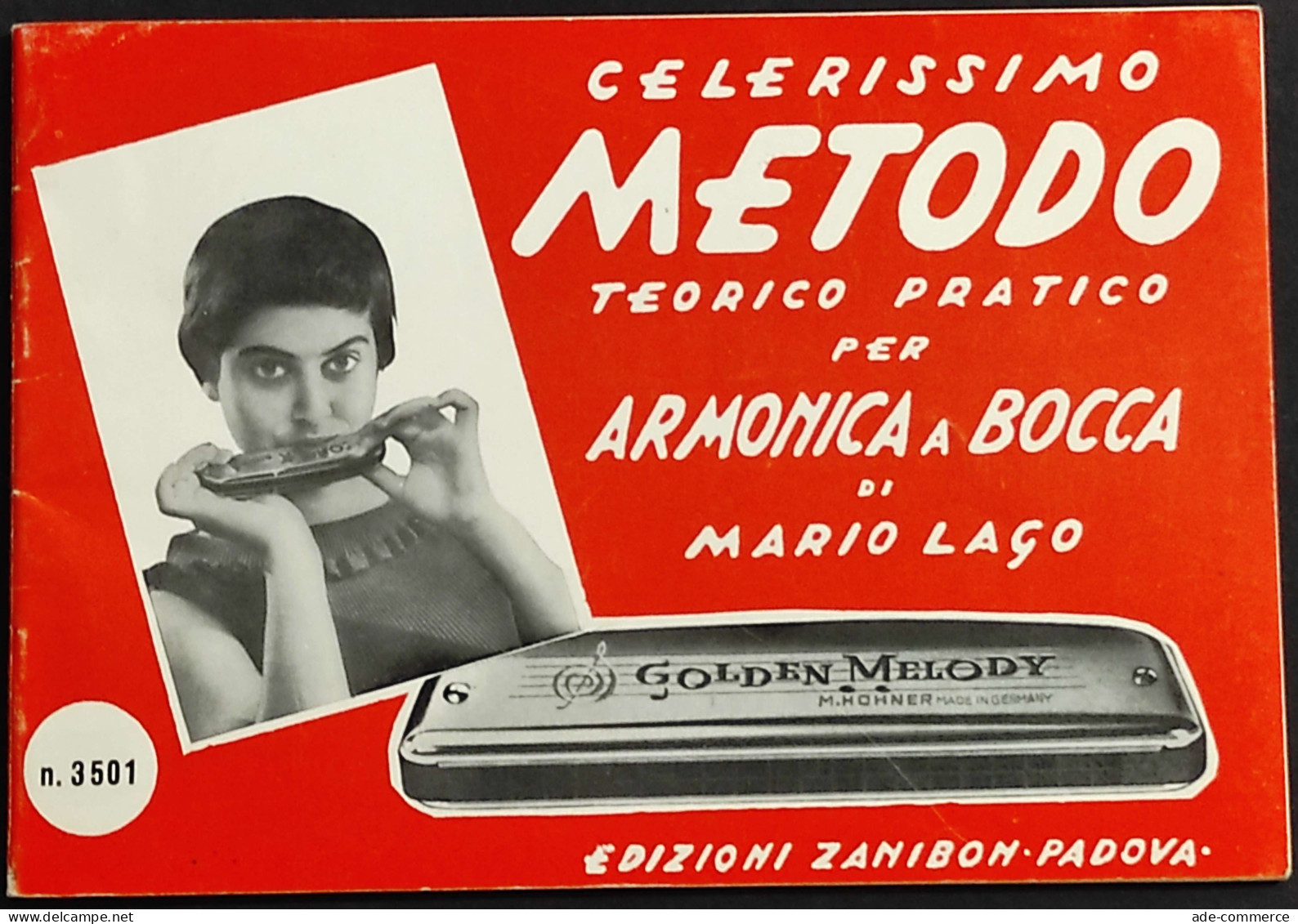 Celerissimo Metodo Teorico Pratico Armonica A Bocca - M. Lago - Ed. Zanibon - Cinema & Music