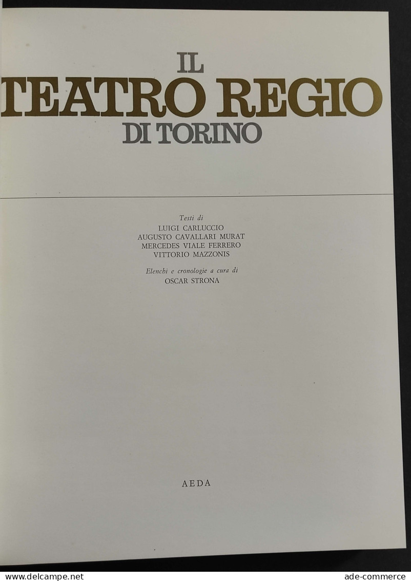 Il Teatro Regio Di Torino - AEDA - 1970 - Cinema & Music