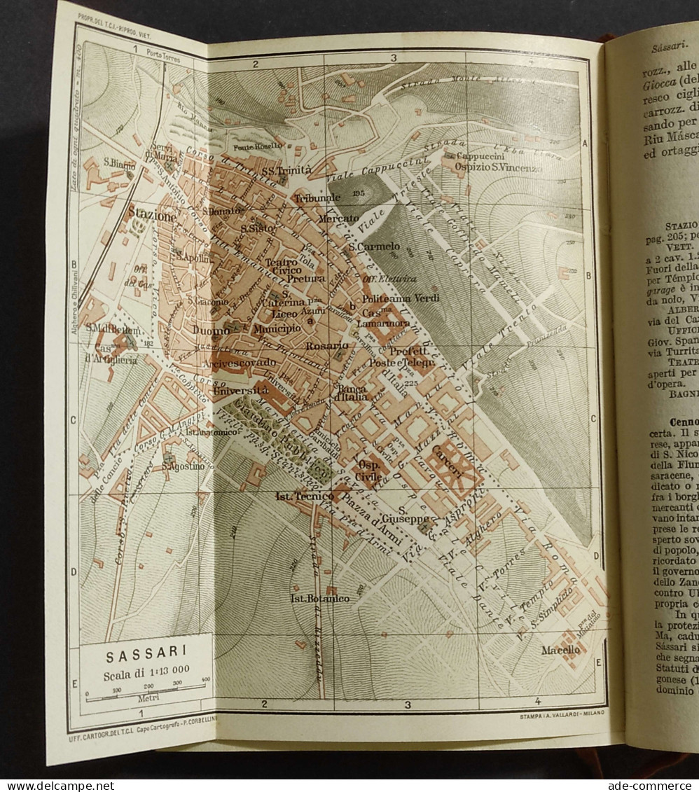 Sardegna - L.V. Bertarelli - Ed. Touring Club Italiano - 1918 - Guida D'Italia - Tourisme, Voyages