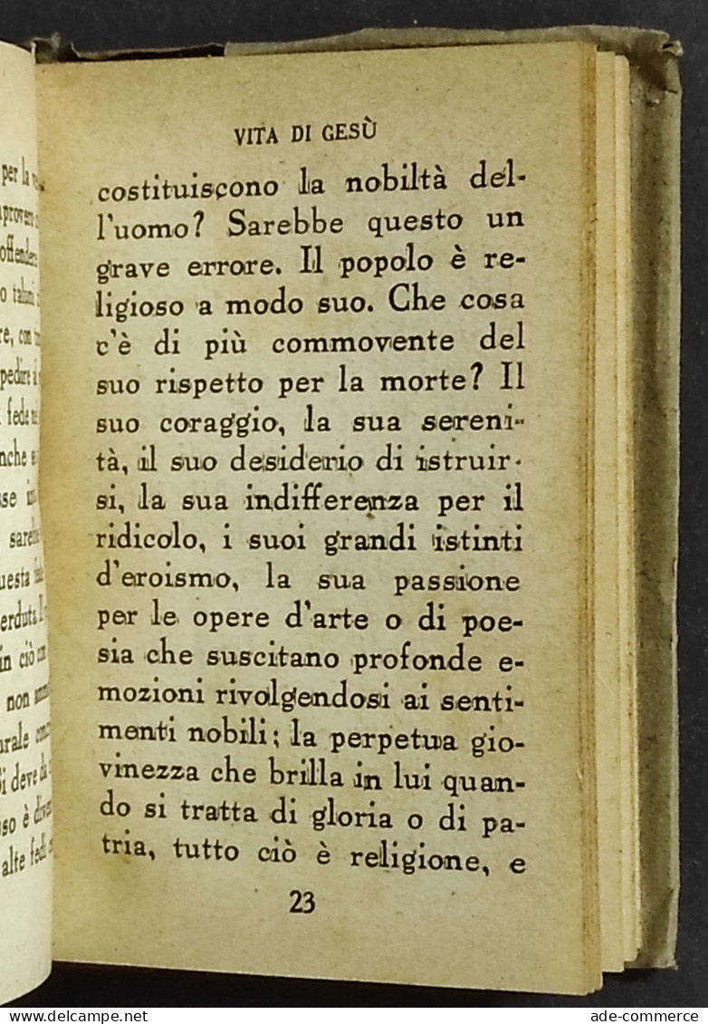 Renan - Vita Di Gesù - G. Vitali - Istituto Ed. Italiano - 3 Vol. - Religión