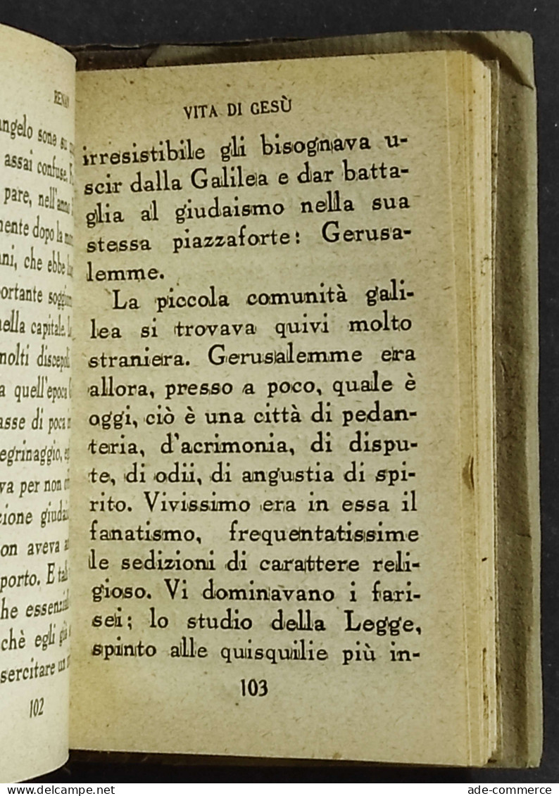 Renan - Vita di Gesù - G. Vitali - Istituto Ed. Italiano - 3 Vol.