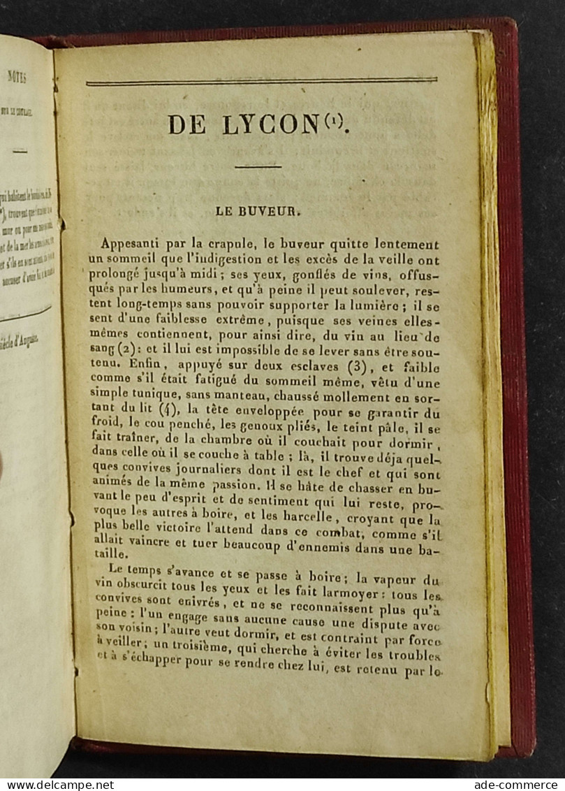 Les Caracteres De La Bruyere/Theopraste - Ed. Dufur - 1827 - 3 Vol. - Libri Antichi
