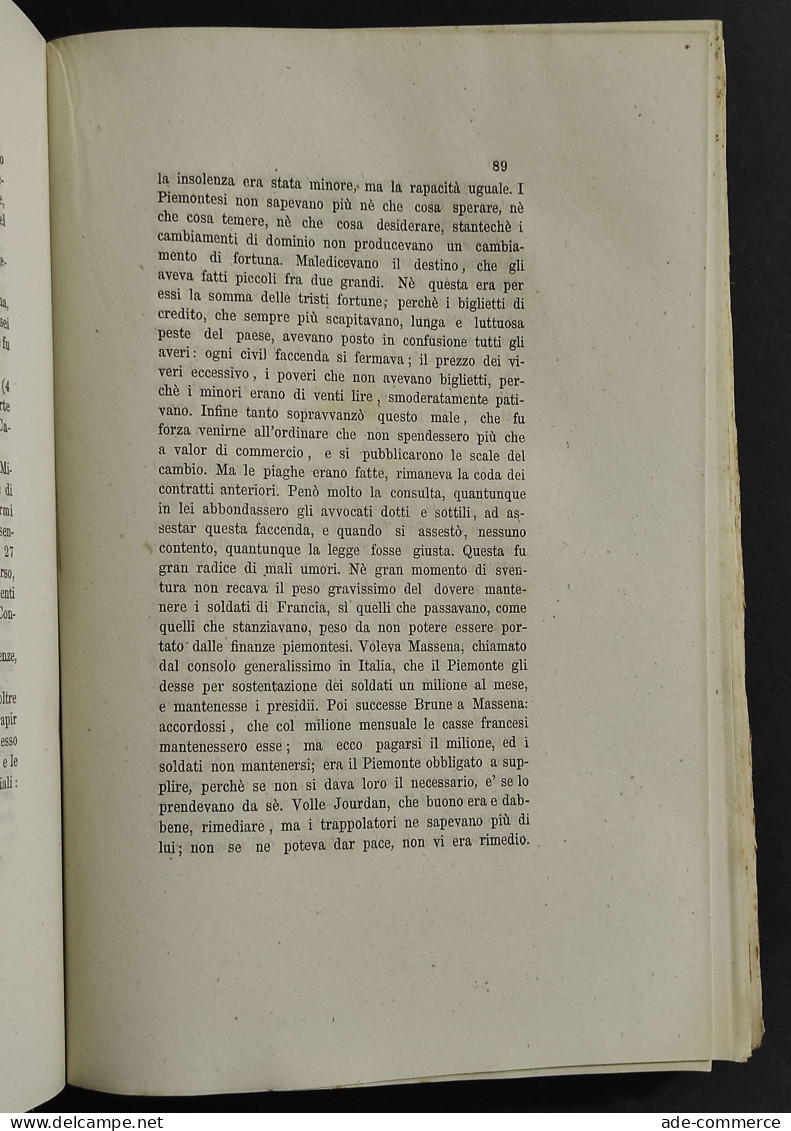 Vita Di Carlo Botta Scritta Da Carlo Dionisotti - Ed. Bocca - 1867 - Libri Antichi