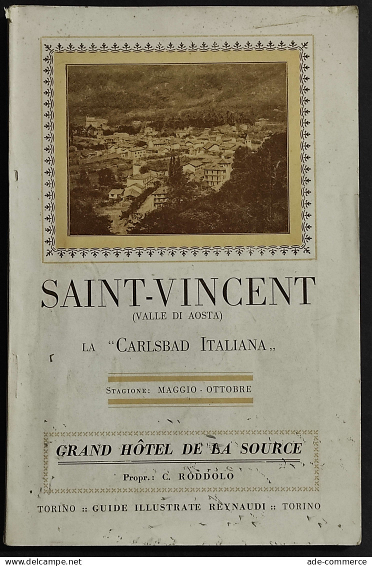 Saint-Vincent - La Carlsbad Italina - Guide Reynaudi - Tourisme, Voyages