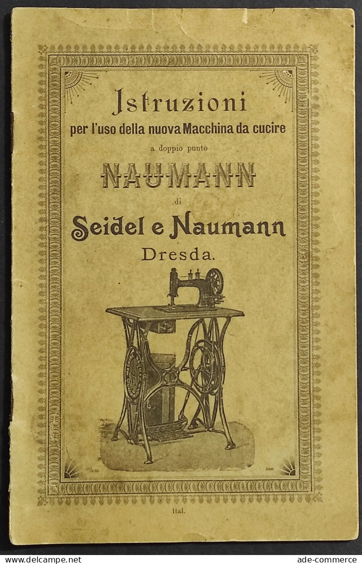 Istruzioni Macchina Da Cucire A Doppio Punto Naumann - Manuali Per Collezionisti