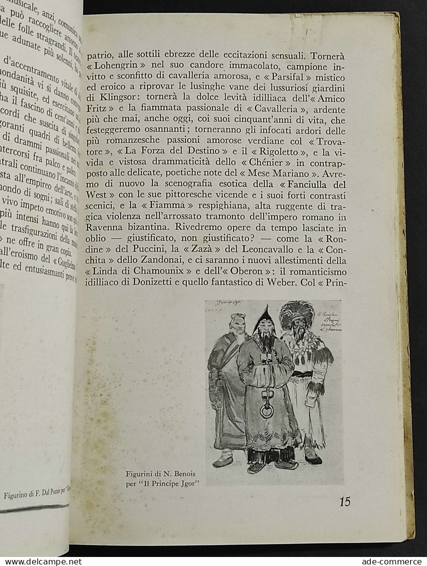 Teatro Della Scala - Stagione Lirica 1939-1940 - Programma - Cinema & Music