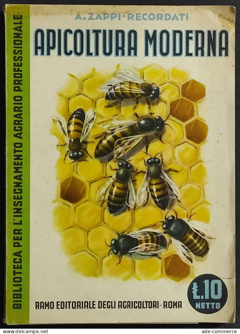 Apicoltura Moderna - A. Zoppi-Recordati - Ed. REDA - 1942 - Animaux De Compagnie