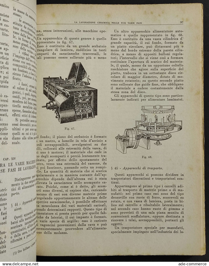 La Tecnologia Della Ceramica - T. Emiliani - Ed. Lega - 1971 - Mathématiques Et Physique