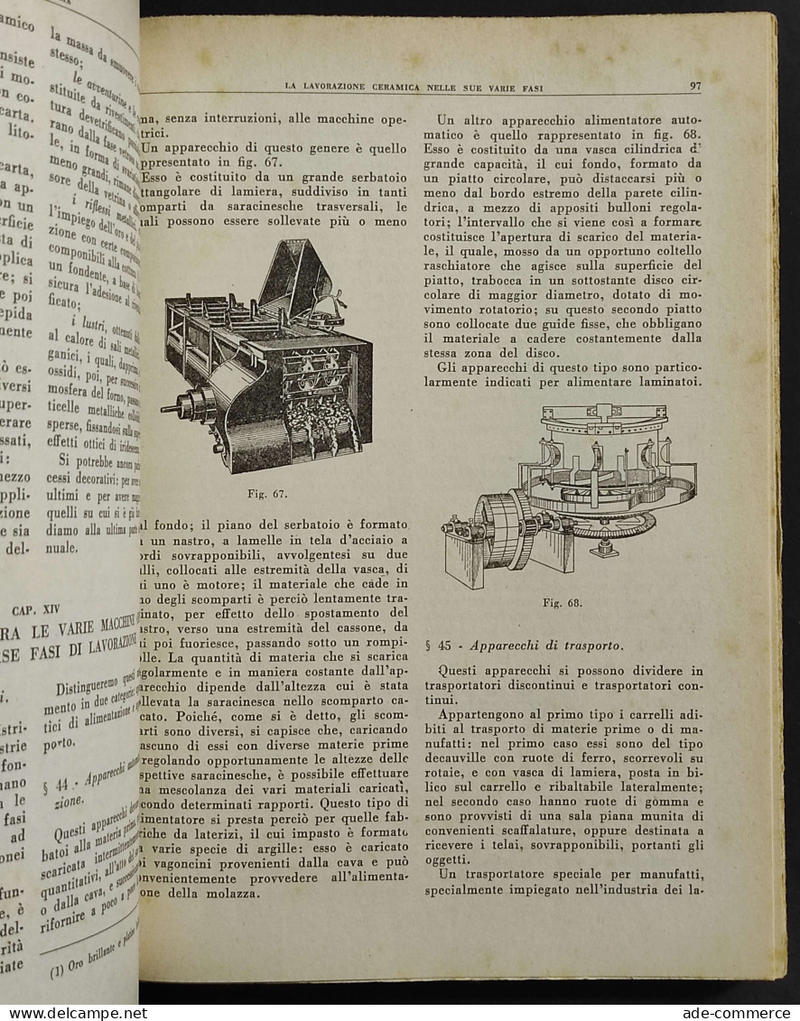 La Tecnologia Della Ceramica - T. Emiliani - Ed. Lega - 1971 - Matemáticas Y Física