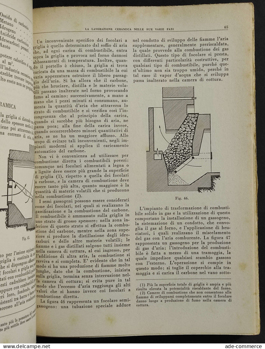 La Tecnologia Della Ceramica - T. Emiliani - Ed. Lega - 1971 - Mathématiques Et Physique