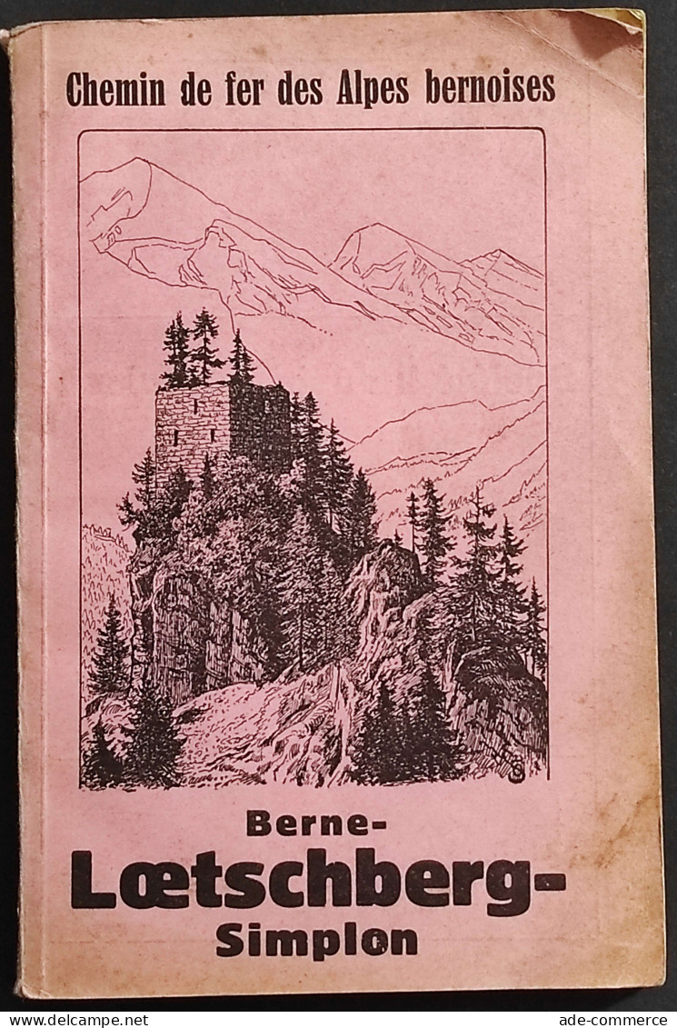 Guide Illustré De L'Oberland Bernois Et La Ligne Du Loetschberg -1922 - Tourisme, Voyages