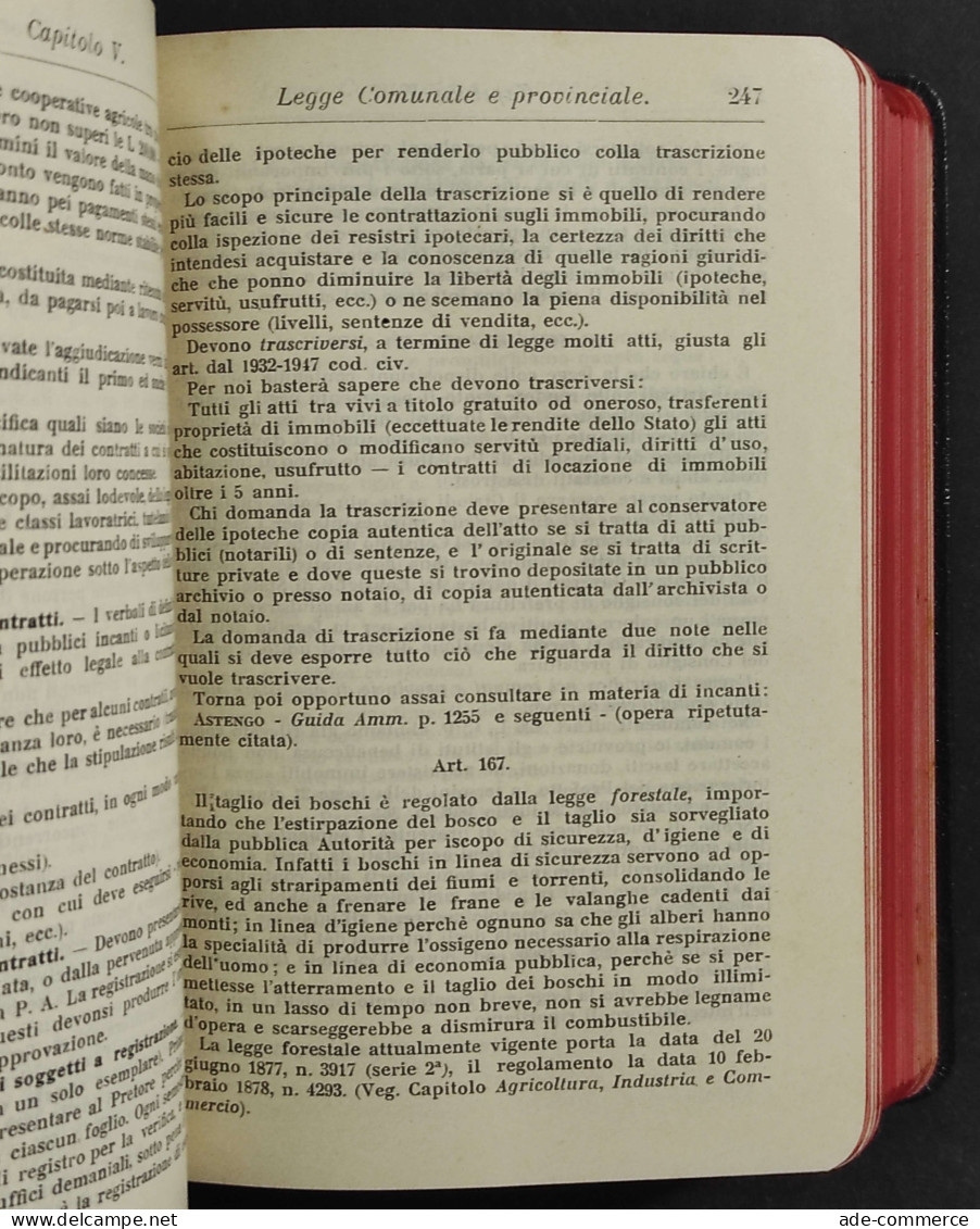 Piccola Enciclopedia Amministrativa - E. Mariani - Ed. Hoepli - 1905 - Manuali Per Collezionisti