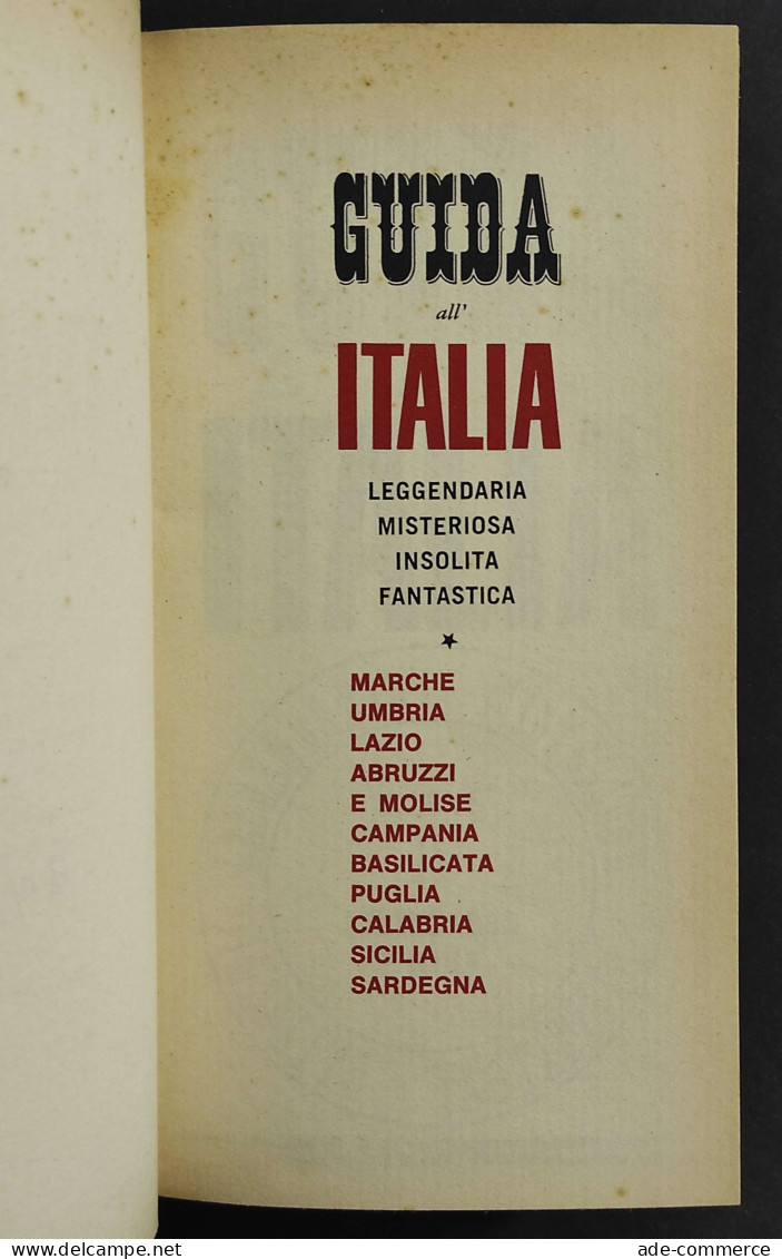 Guida All'Italia - Ed. Sugar - 1966/67 - 2 Volumi - Tourisme, Voyages