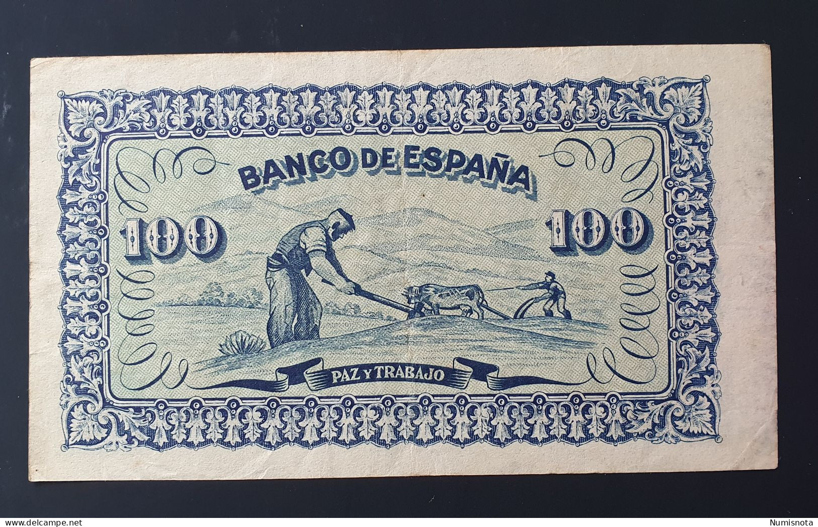 España Billete 100 Pesetas 1937 Gijón - 1-2 Pesetas
