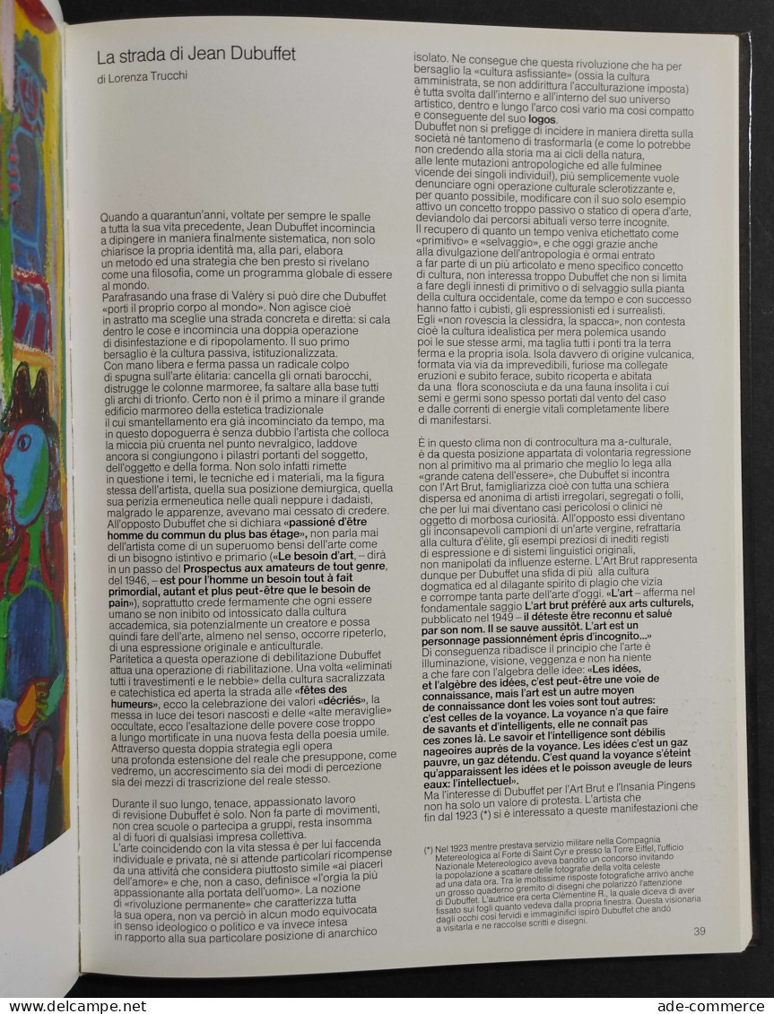 Fiat Presenta Jean Dubuffet - Promotrice Valentino - E. Gribaudo - 1978 - Arte, Antigüedades
