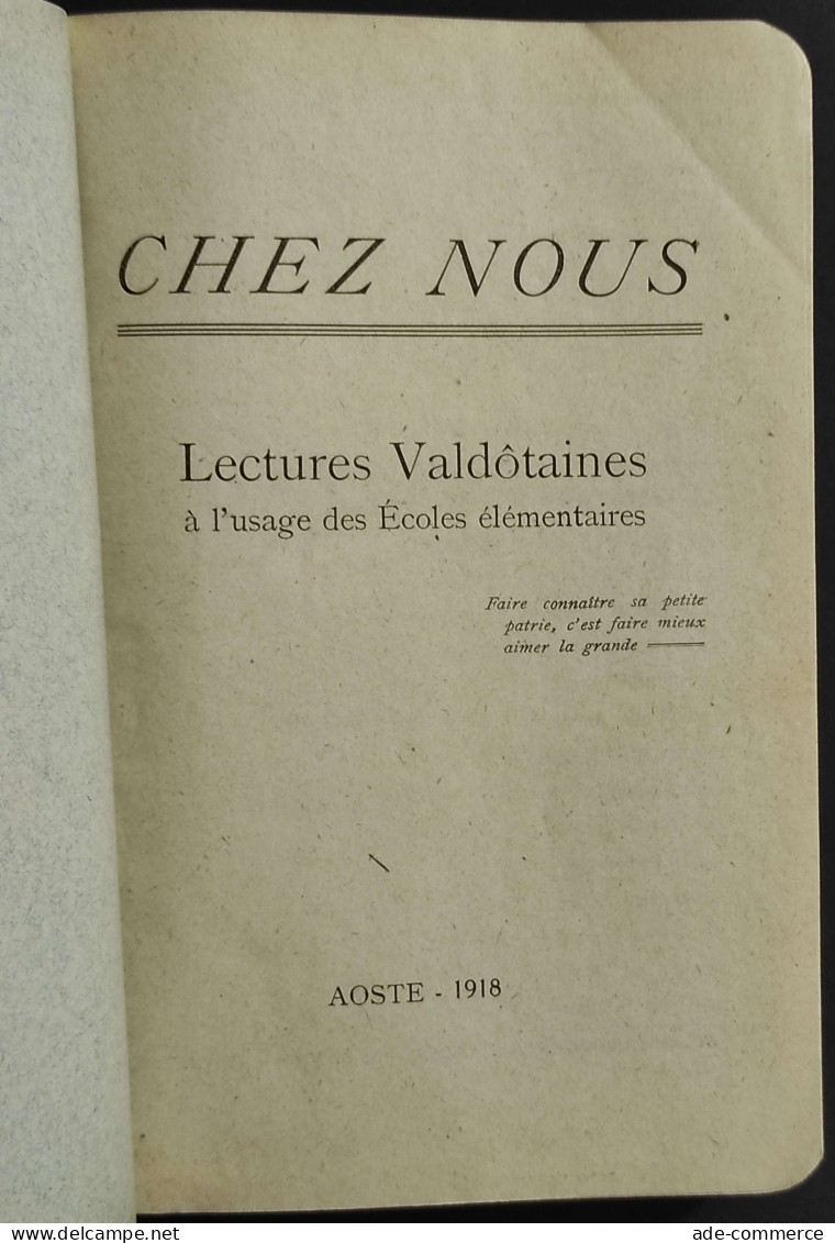 Chez Nous - Lectures Valdotaines  - 1918 - Kinder