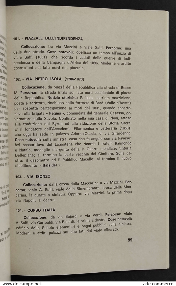 Novi Antica E Moderna - Guida Turistica - S. Cavazza - 1967 - Tourisme, Voyages