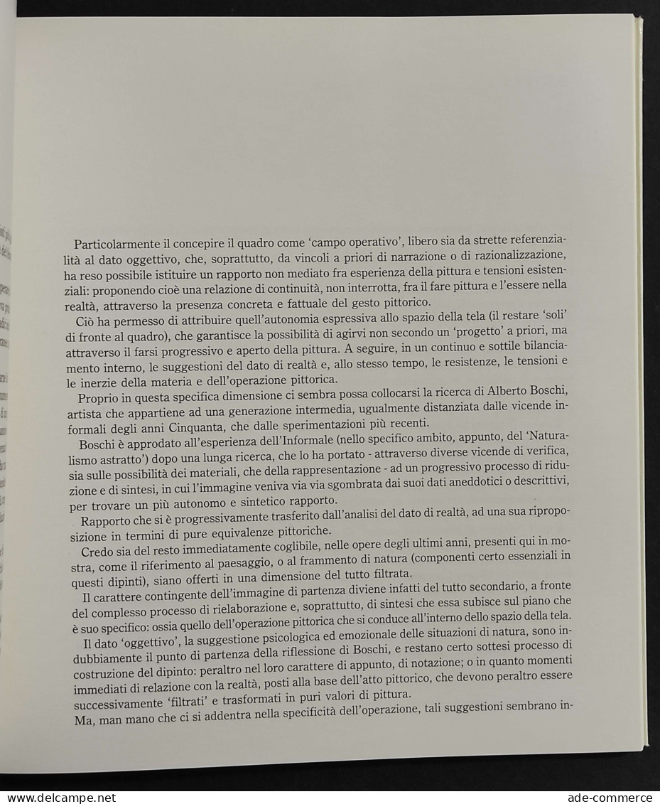 Alberto Boschi - Viaggio Nel Quadro - F. Sborgi - 1993 - Kunst, Antiquitäten