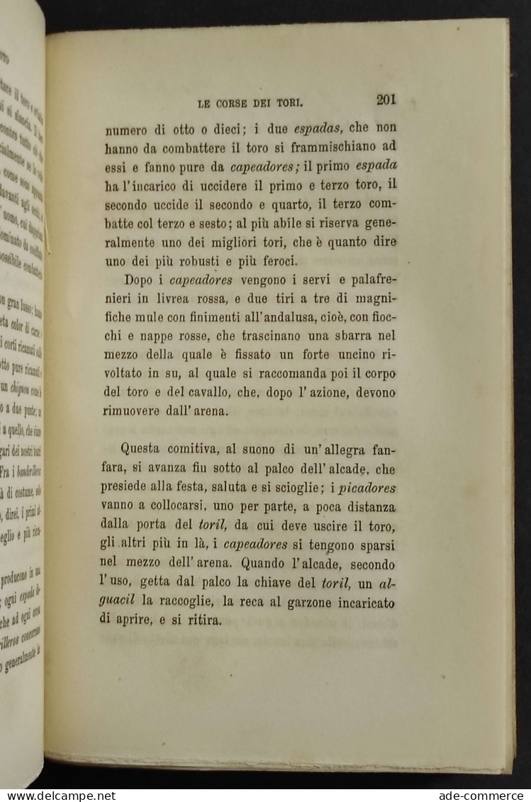 La Spagna - Da Irun A Malaga - A. De Foresta - Ed. Zanichelli - 1879 - Libri Antichi